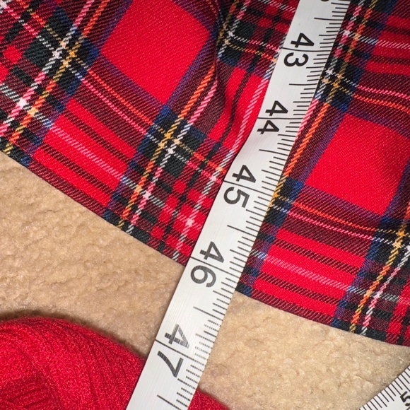 Lane Bryant Cap-Sleeve Fit & Flare Holiday Stewart Plaid Midi Dress 22 - Picture 8 of 9